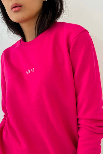 Sweatshirt organic cotton AIYM pink